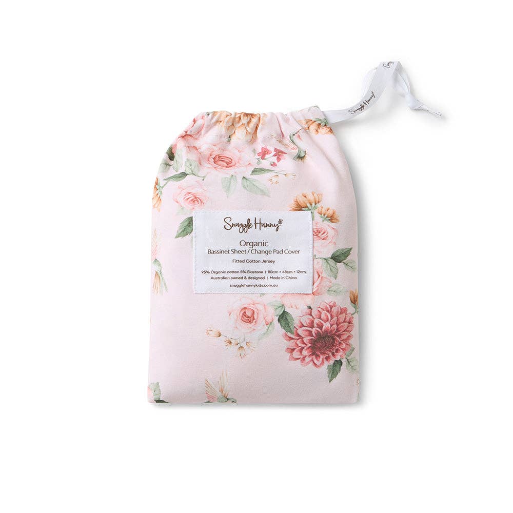 Birds & Blooms Organic Bassinet Sheet