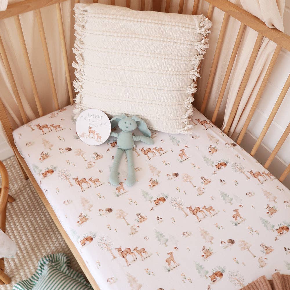 Woodland Tales Organic Fitted Cot Sheet