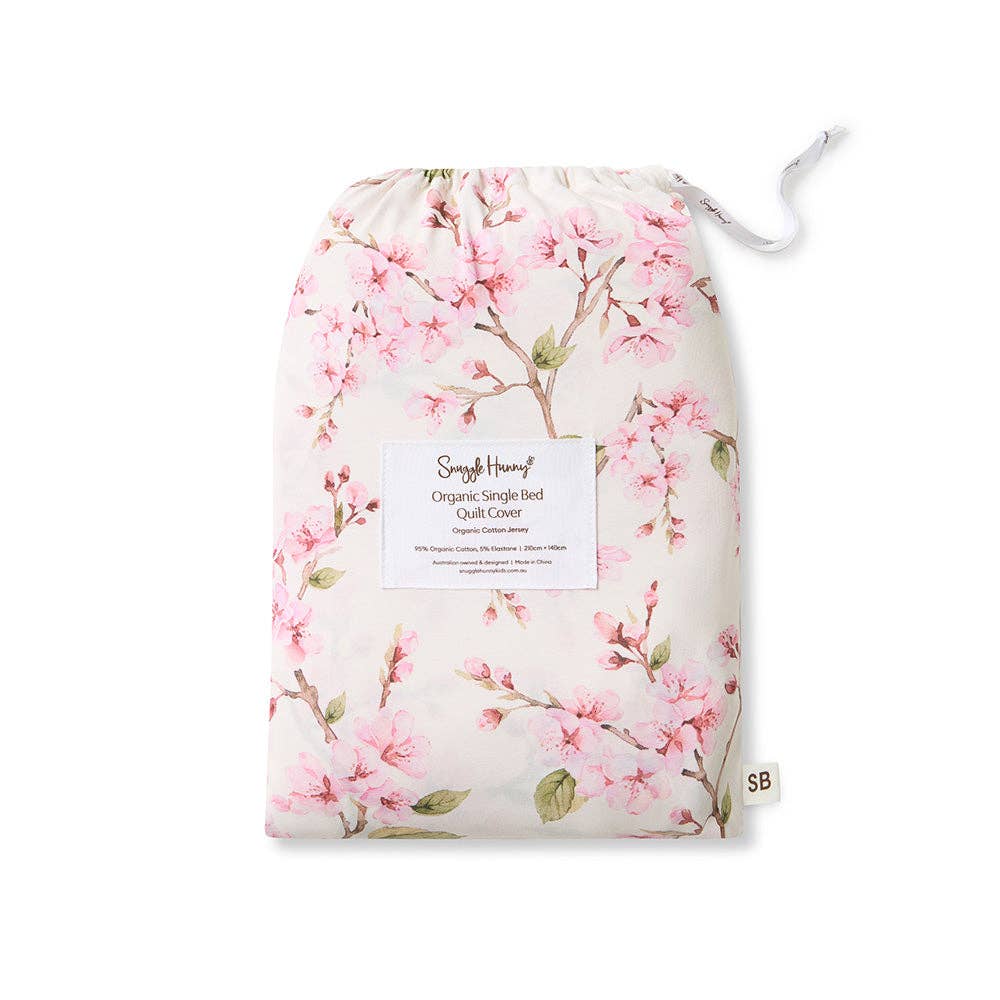 Cherry Blossom Organic Cotton Quilt Cover