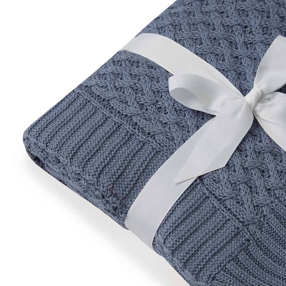 Buy now from My Snug Bug Baby Blankets River Diamond Knit Organic Baby Blanket Snuggle Hunny