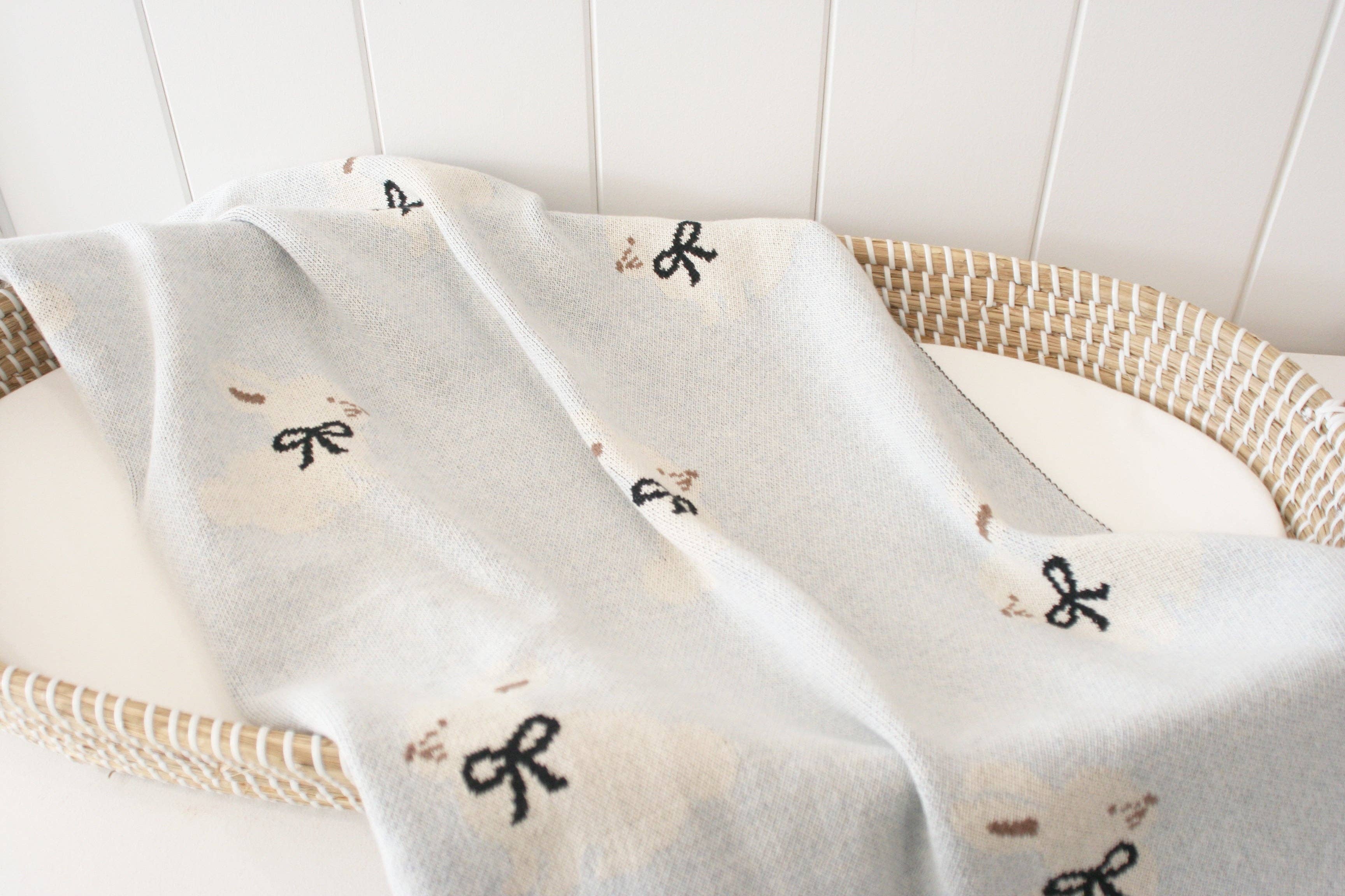 Baby Blue Bunny Blanket