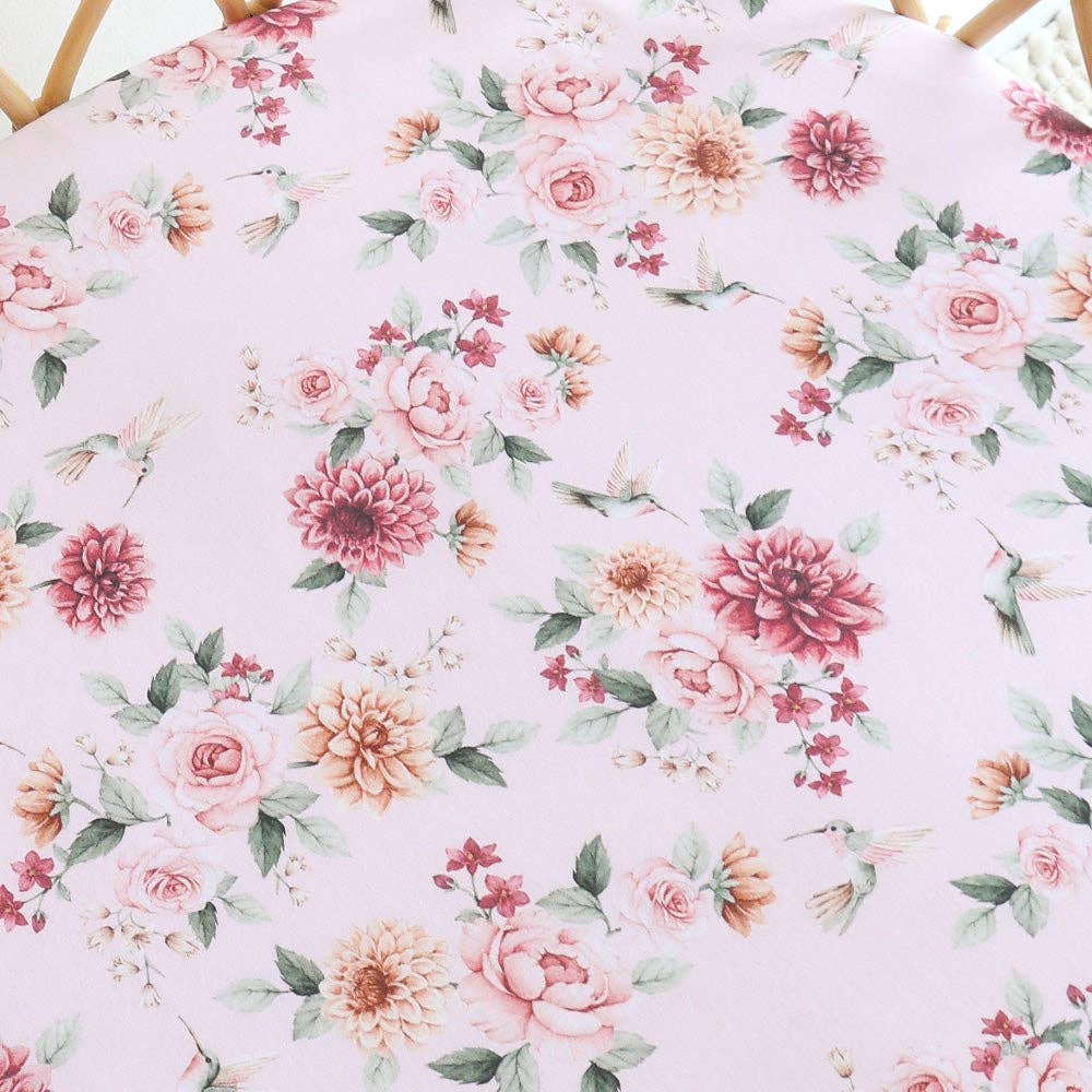 Birds & Blooms Organic Bassinet Sheet