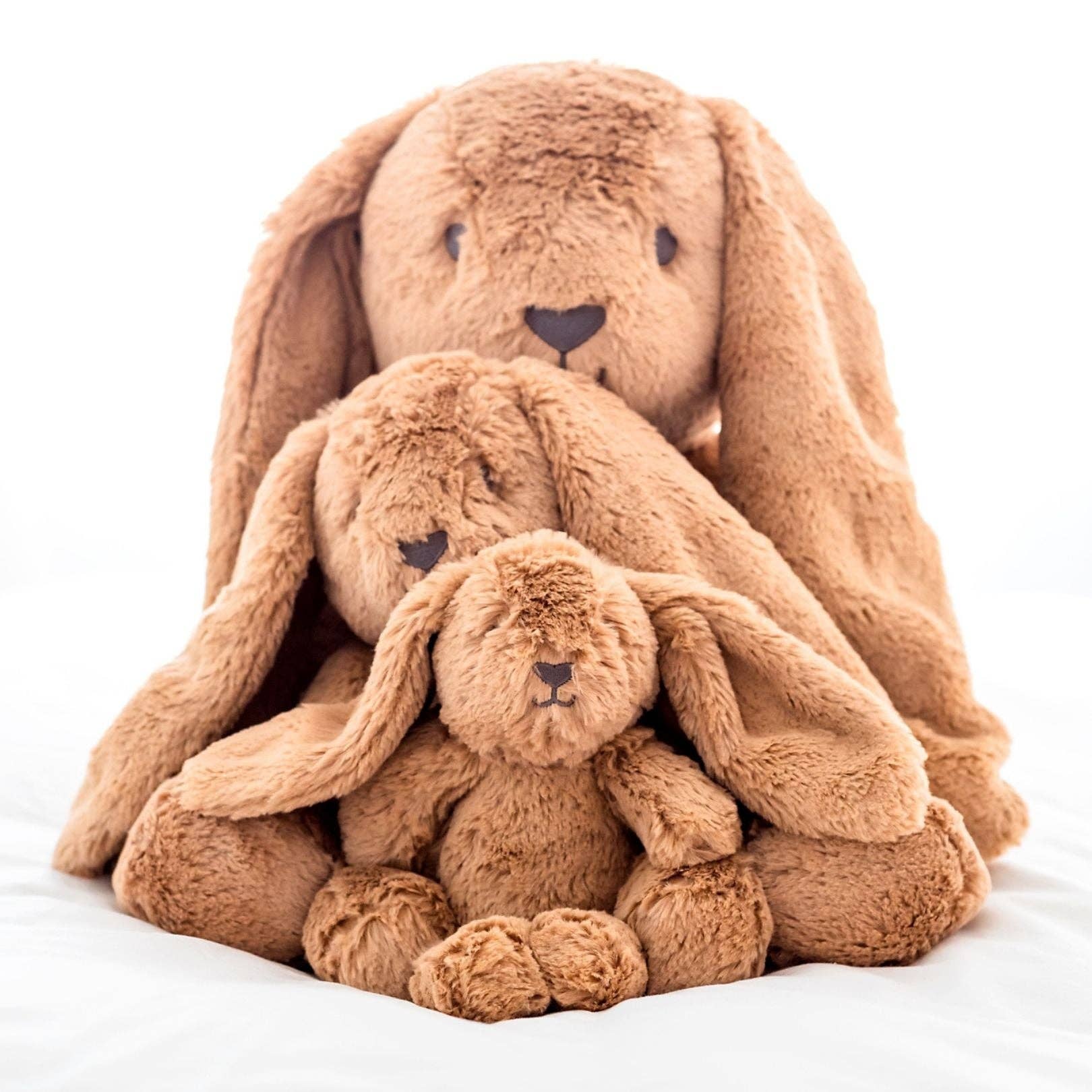 Buy now from My Snug Bug Plush Toy Little Bailey Caramel Bunny OB Australia