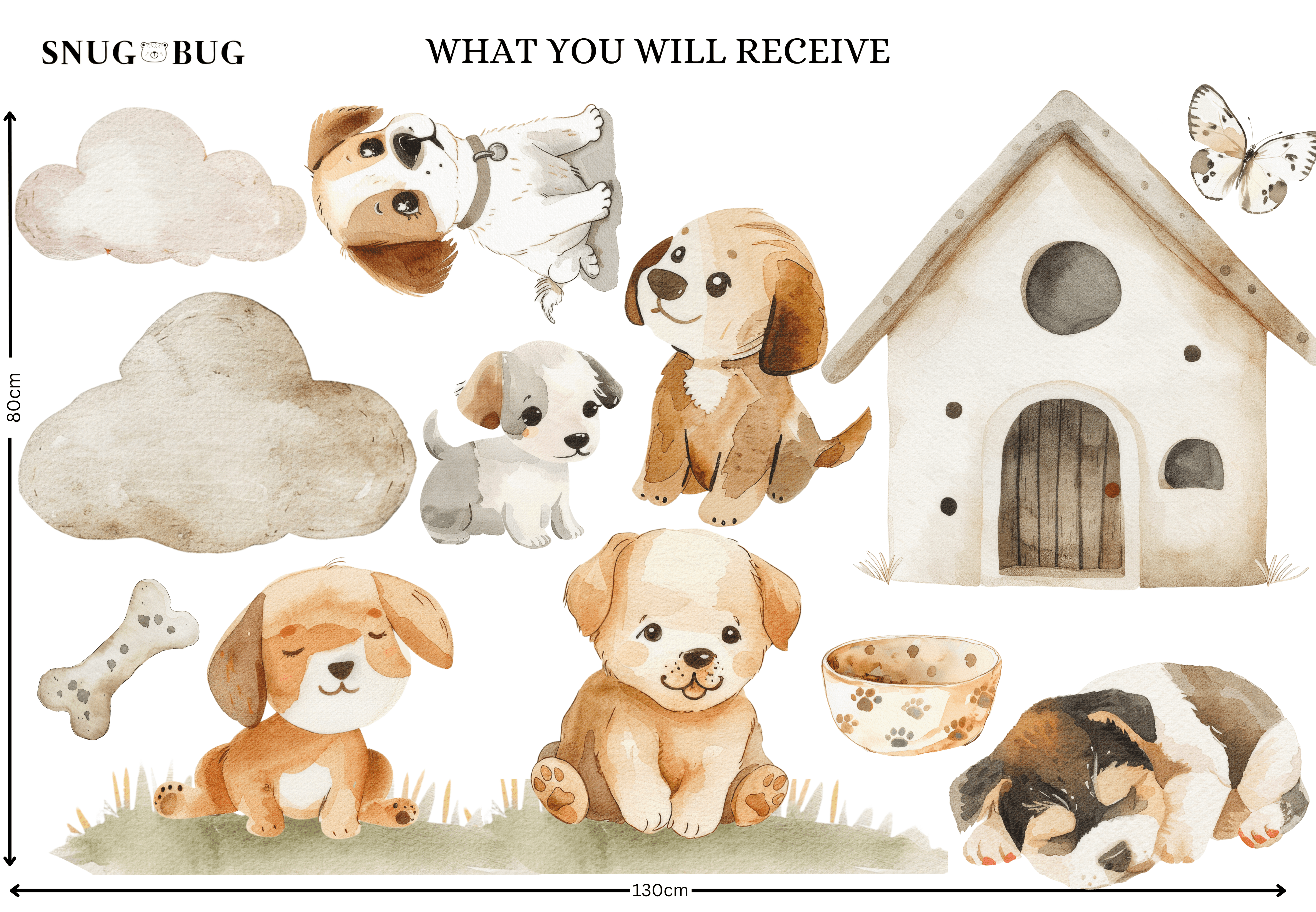 Puppy Love Wall Decal