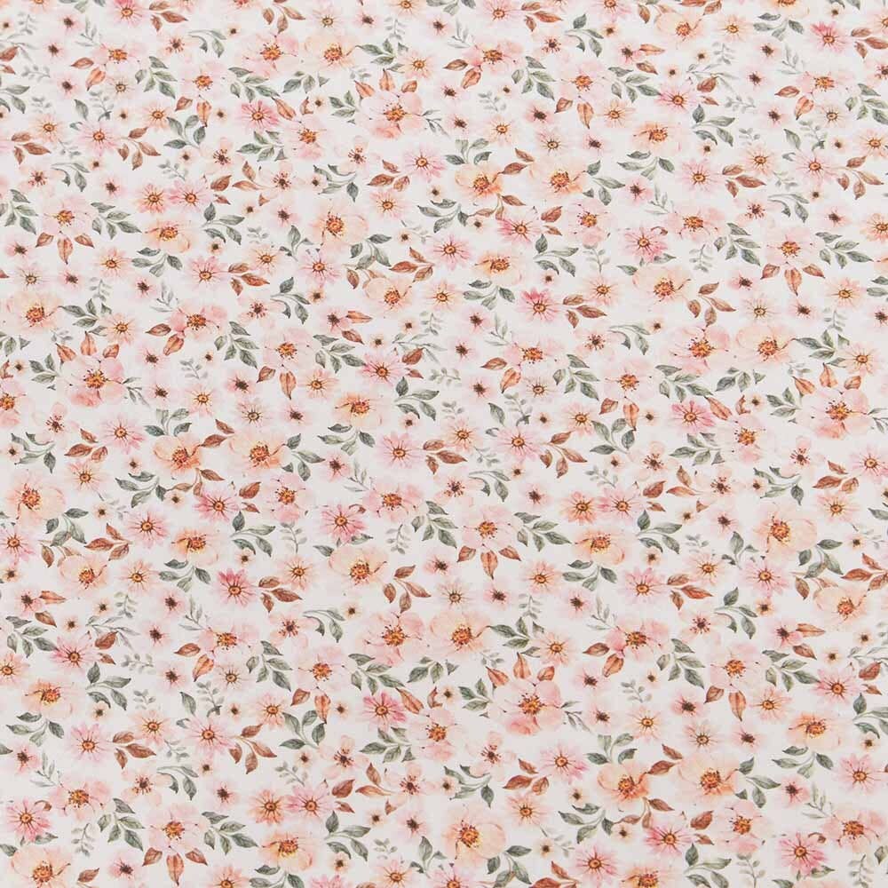 Buy now from My Snug Bug Cot Sheet Spring Floral Fitted Cot Sheet Snuggle Hunny