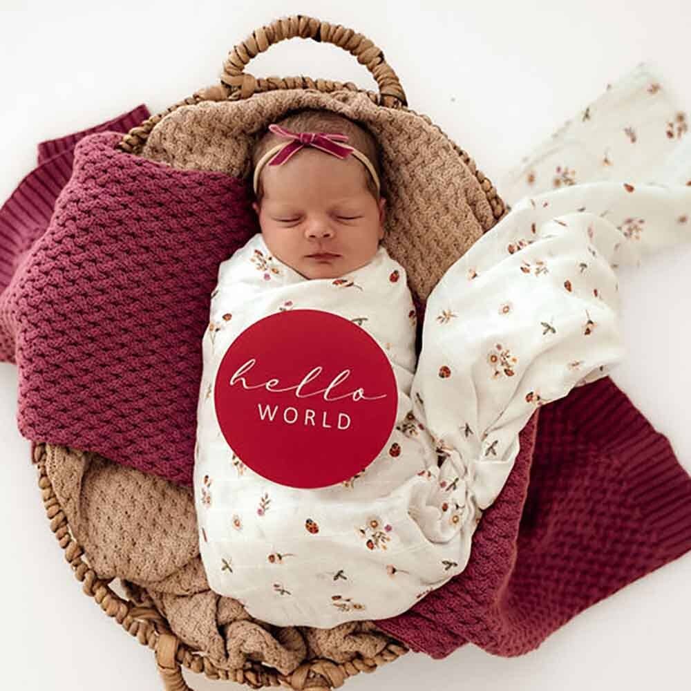 Buy now from My Snug Bug Swaddles Ladybug Organic Muslin Wrap Snuggle Hunny