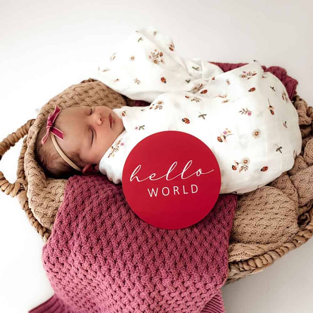 Buy now from My Snug Bug Swaddles Ladybug Organic Muslin Wrap Snuggle Hunny