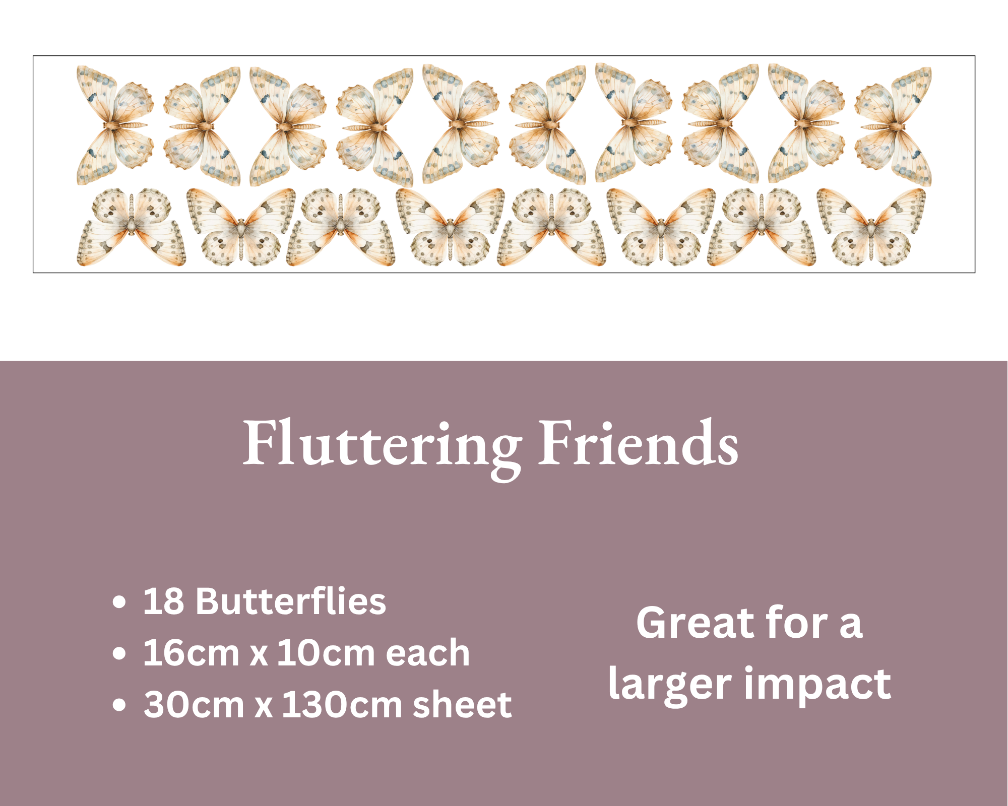 Fluttering Friends Wall Decal