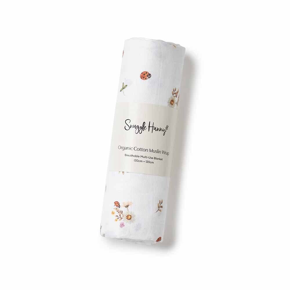Buy now from My Snug Bug Swaddles Ladybug Organic Muslin Wrap Snuggle Hunny