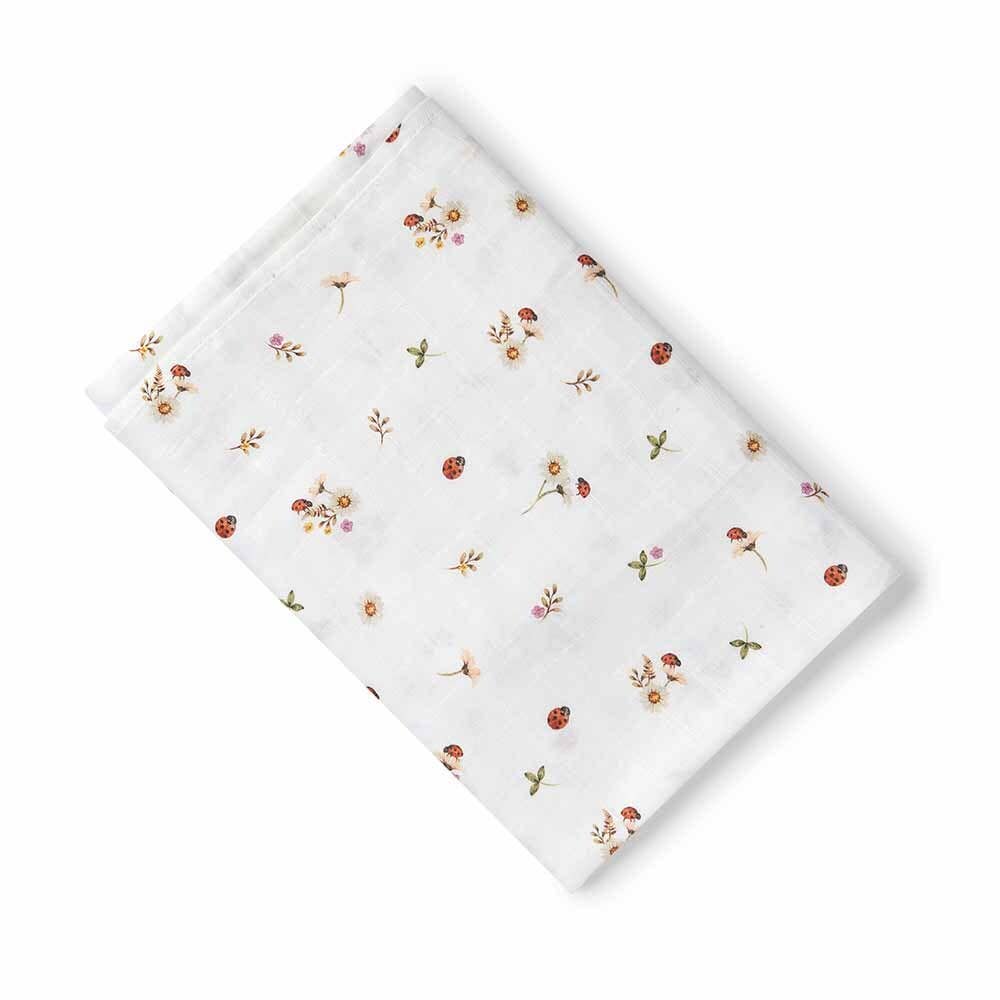 Buy now from My Snug Bug Swaddles Ladybug Organic Muslin Wrap Snuggle Hunny