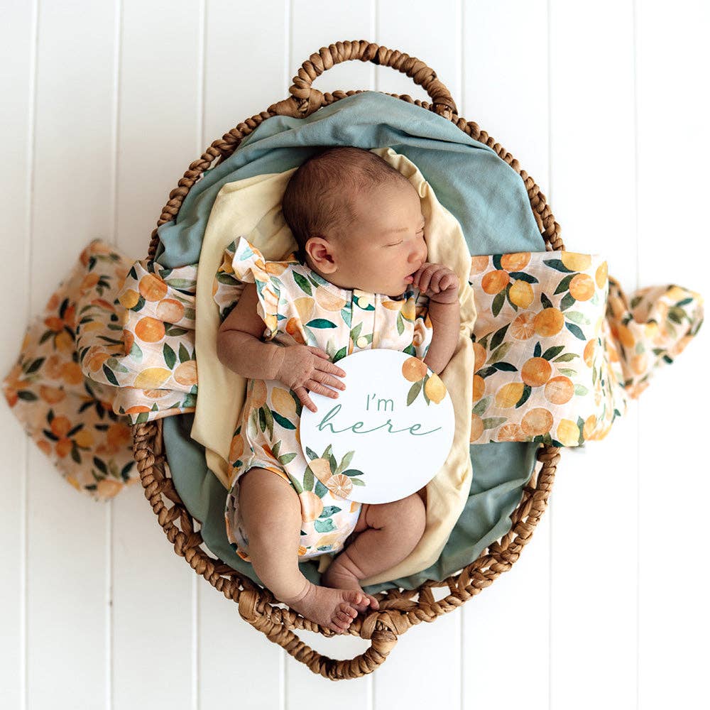 Citrus Squeeze & Peach Reversible Milestone Cards