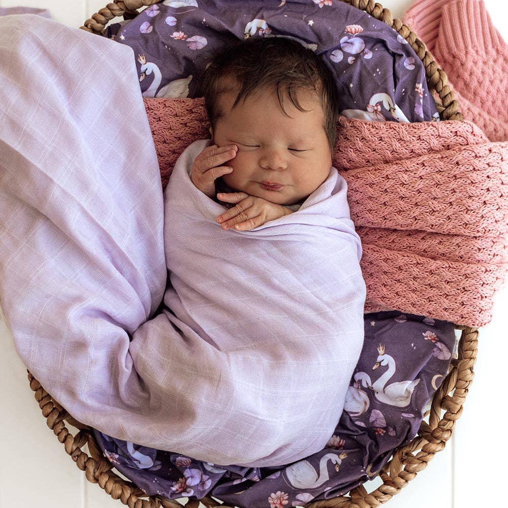 Buy now from My Snug Bug Swaddles Lavender Organic Muslin Wrap Snuggle Hunny