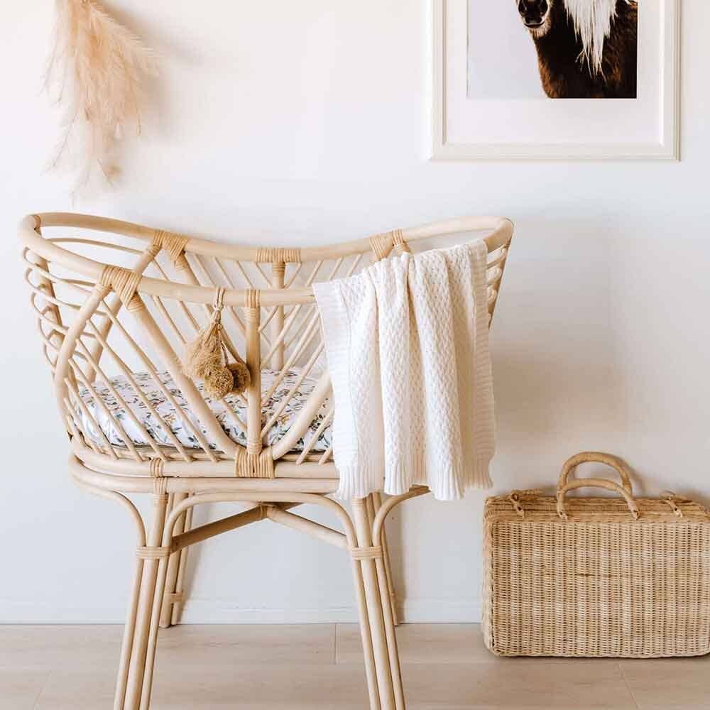 Buy now from My Snug Bug Sheets Eucalypt Bassinet Sheet Snuggle Hunny