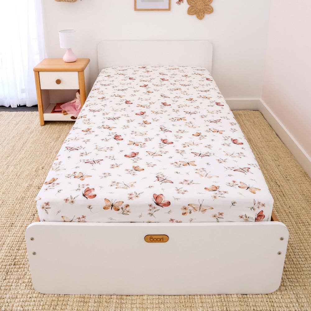 Butterfly Organic Cotton Fitted Sheet