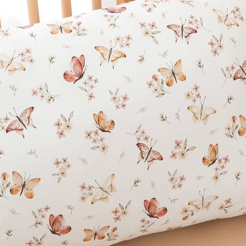 Butterfly Organic Cotton Toddler Pillowcase