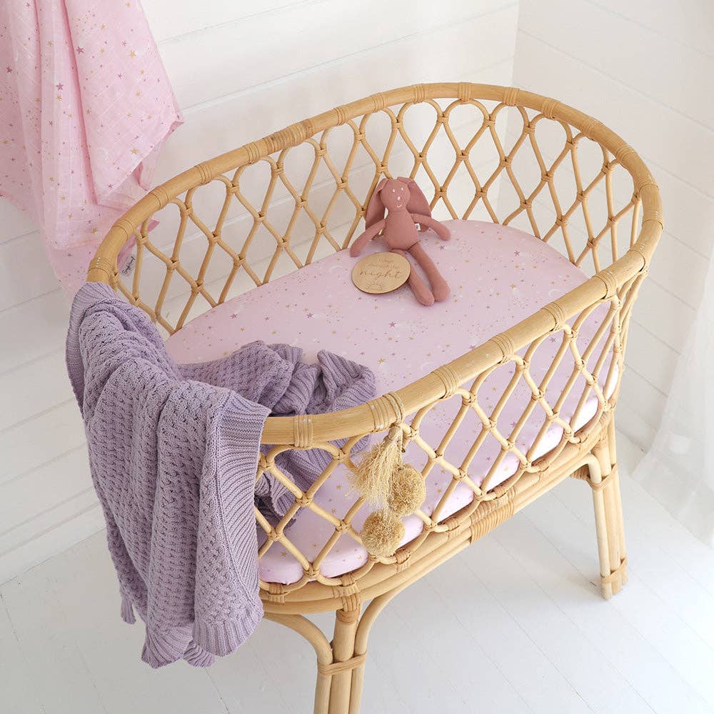 Buy now from My Snug Bug Cot Sheet Twinkle Organic Bassinet Sheet Snuggle Hunny