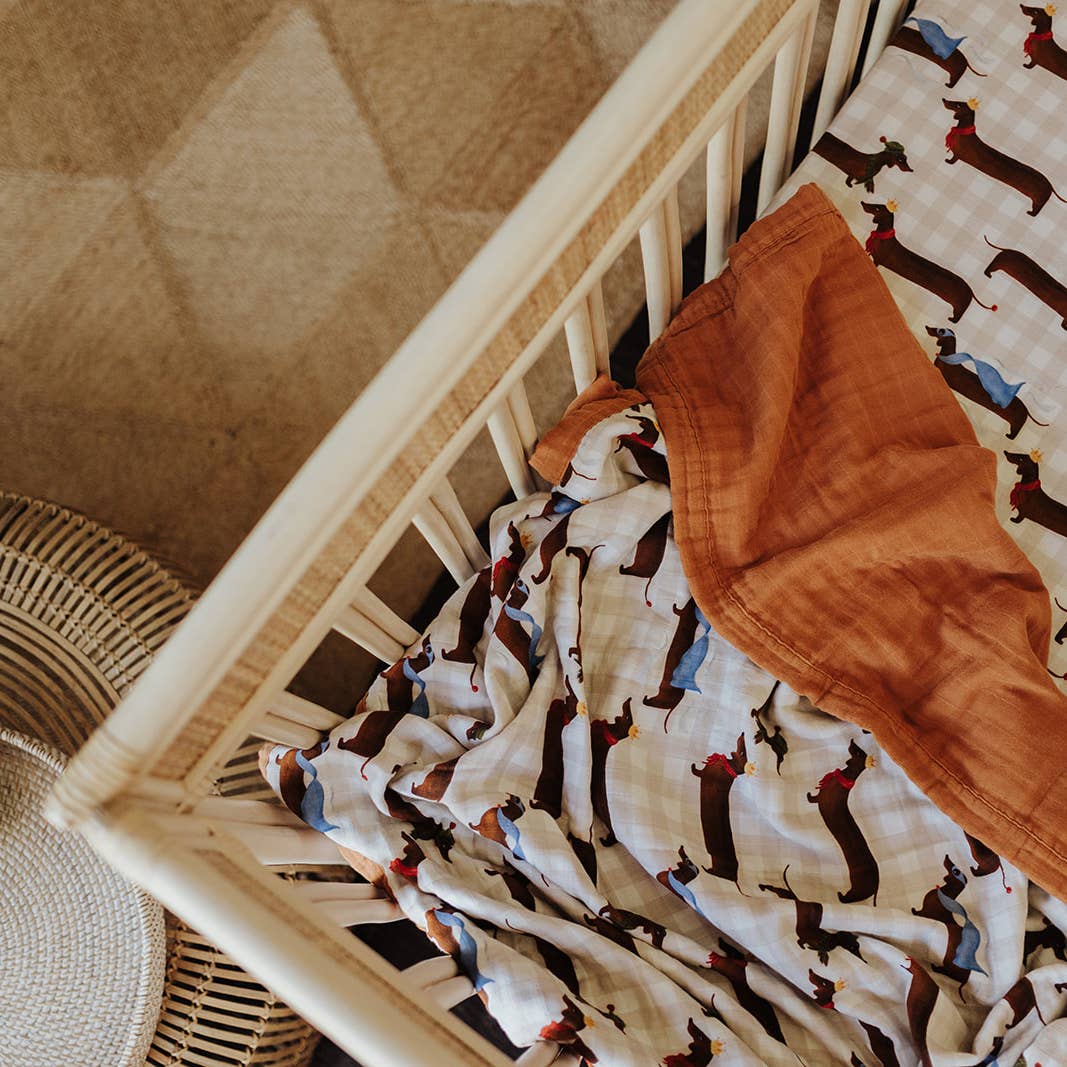 Silly Sausage Cot Sheet