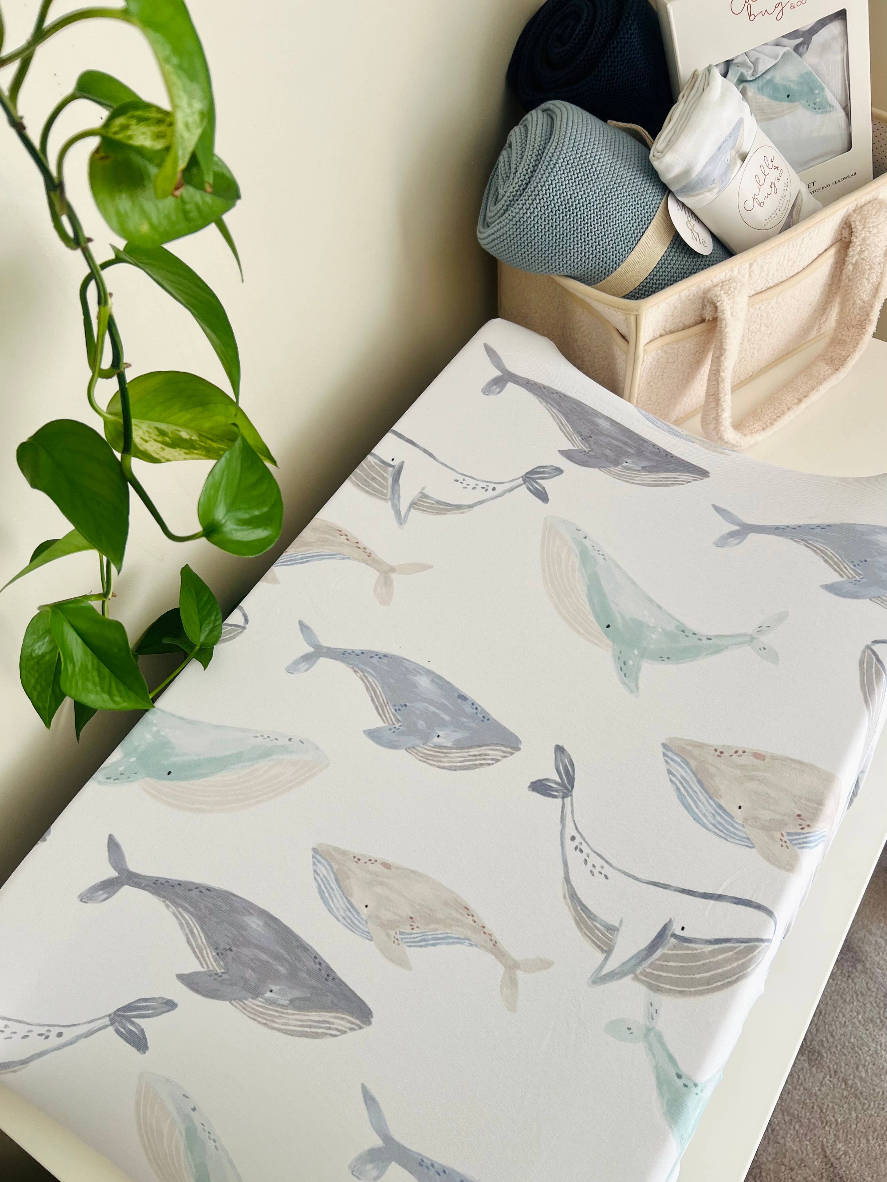 Whales Co-Sleeper Sheet