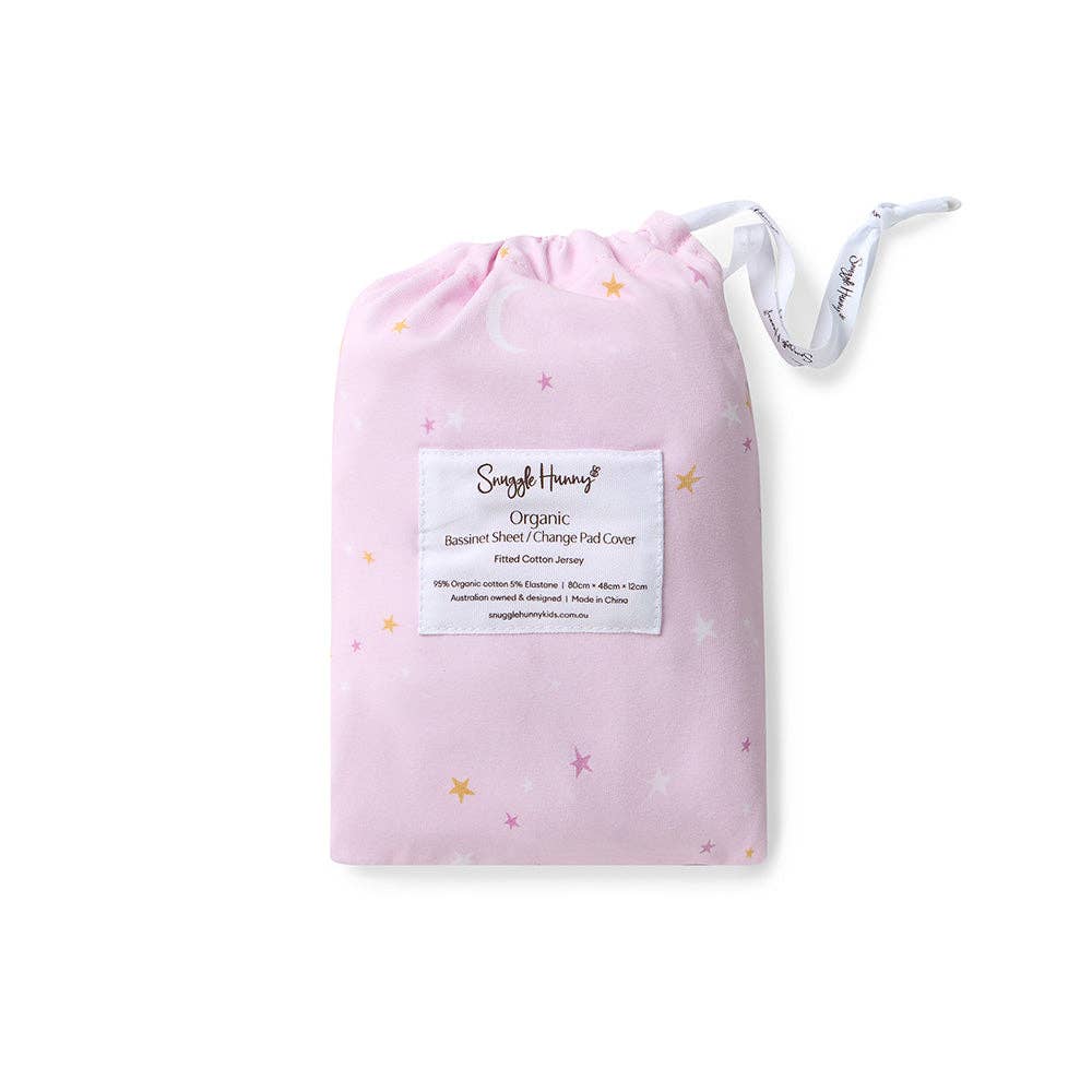 Buy now from My Snug Bug Cot Sheet Twinkle Organic Bassinet Sheet Snuggle Hunny