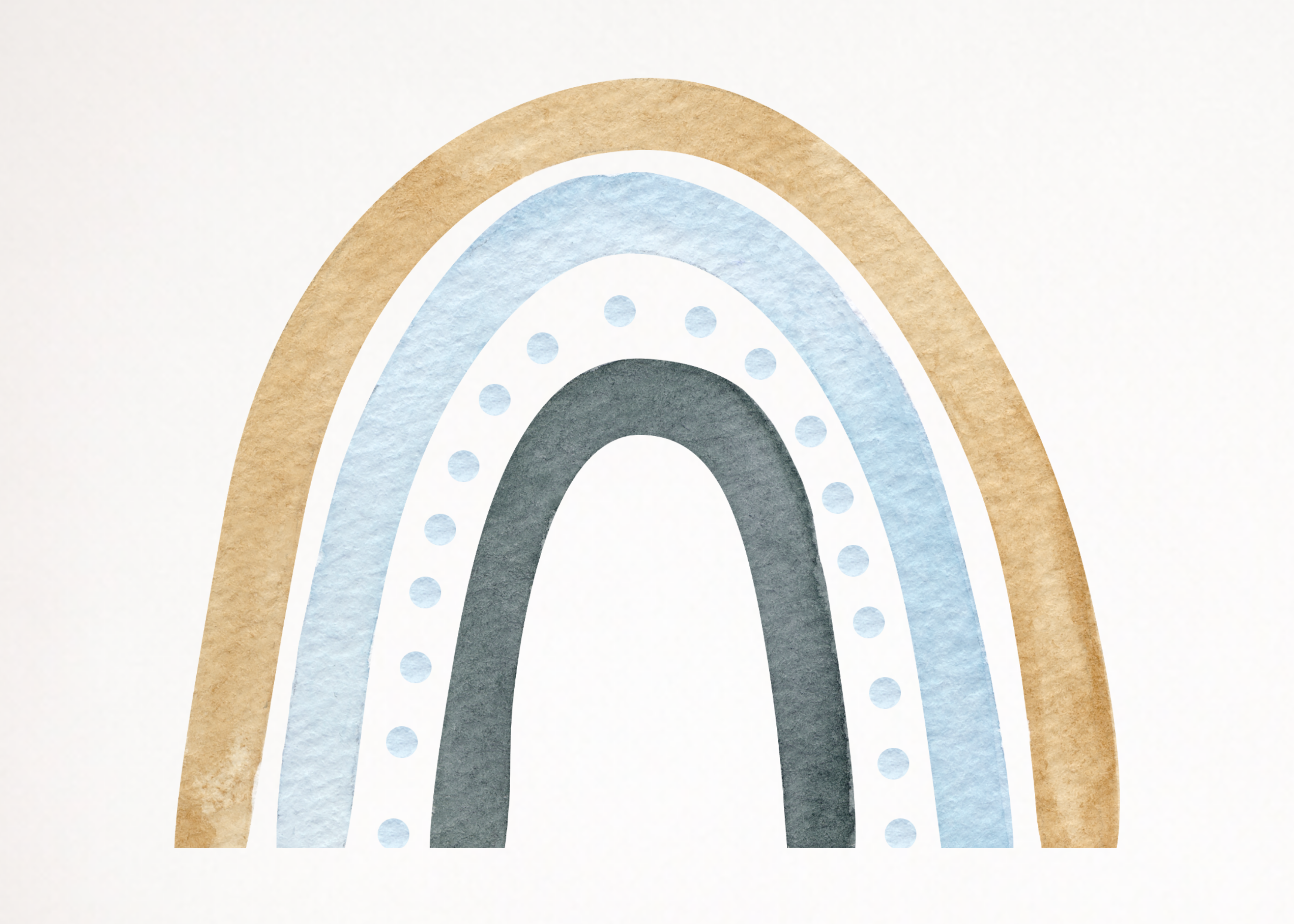 Golden Rainbow Wall Decals