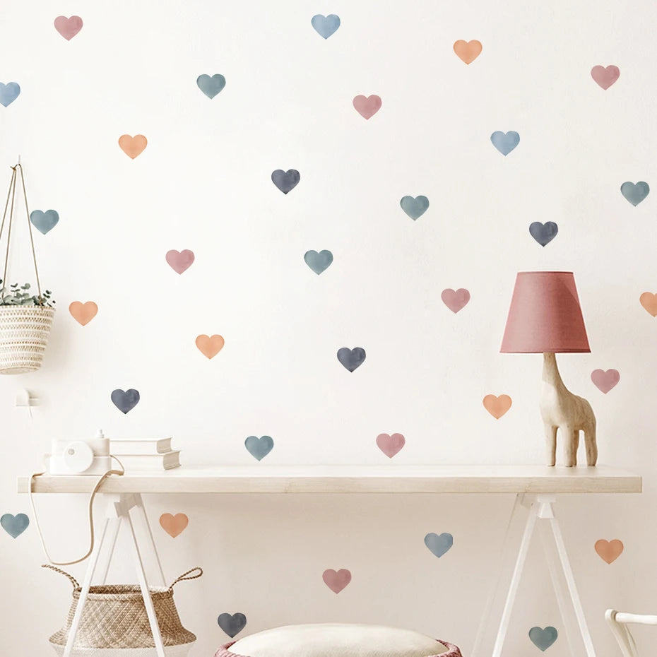 Bubble Hearts Wall Decal