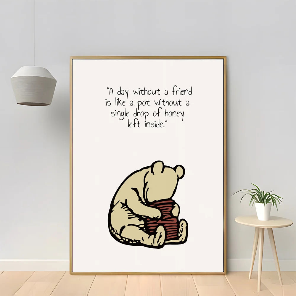 Buy now from My Snug Bug Canvas Wall Prints Classic Winnie The Pooh Series Canvas Prints My Snug Bug