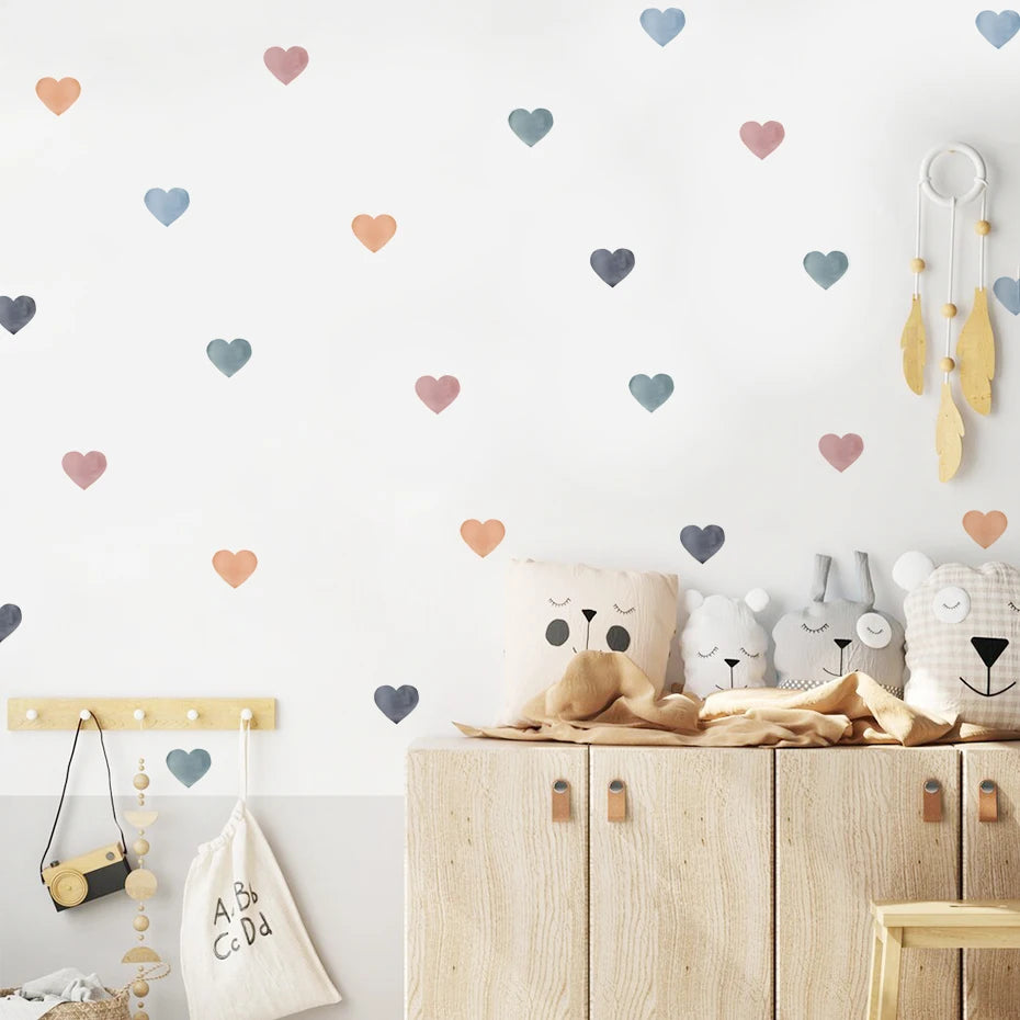 Bubble Hearts Wall Decal