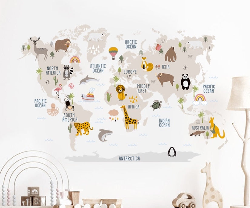 Animal Atlas Wall Decal
