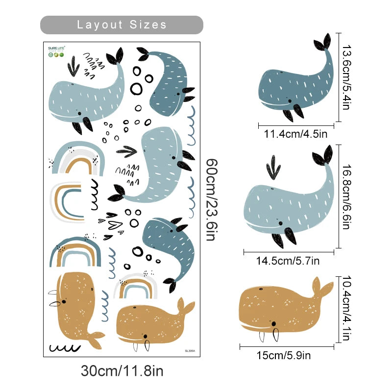 Whale Tales Wall Decal