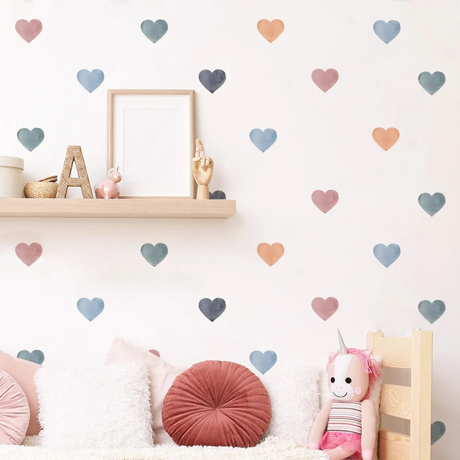 Bubble Hearts Wall Decal