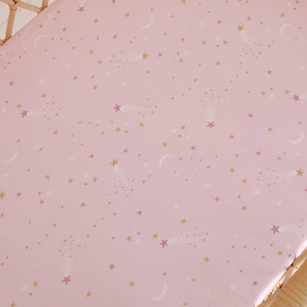 Buy now from My Snug Bug Cot Sheet Twinkle Organic Bassinet Sheet Snuggle Hunny