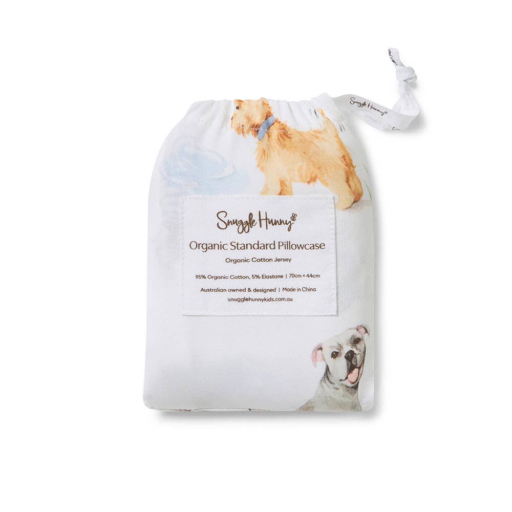 Dog Park Organic Cotton Single Pillowcase