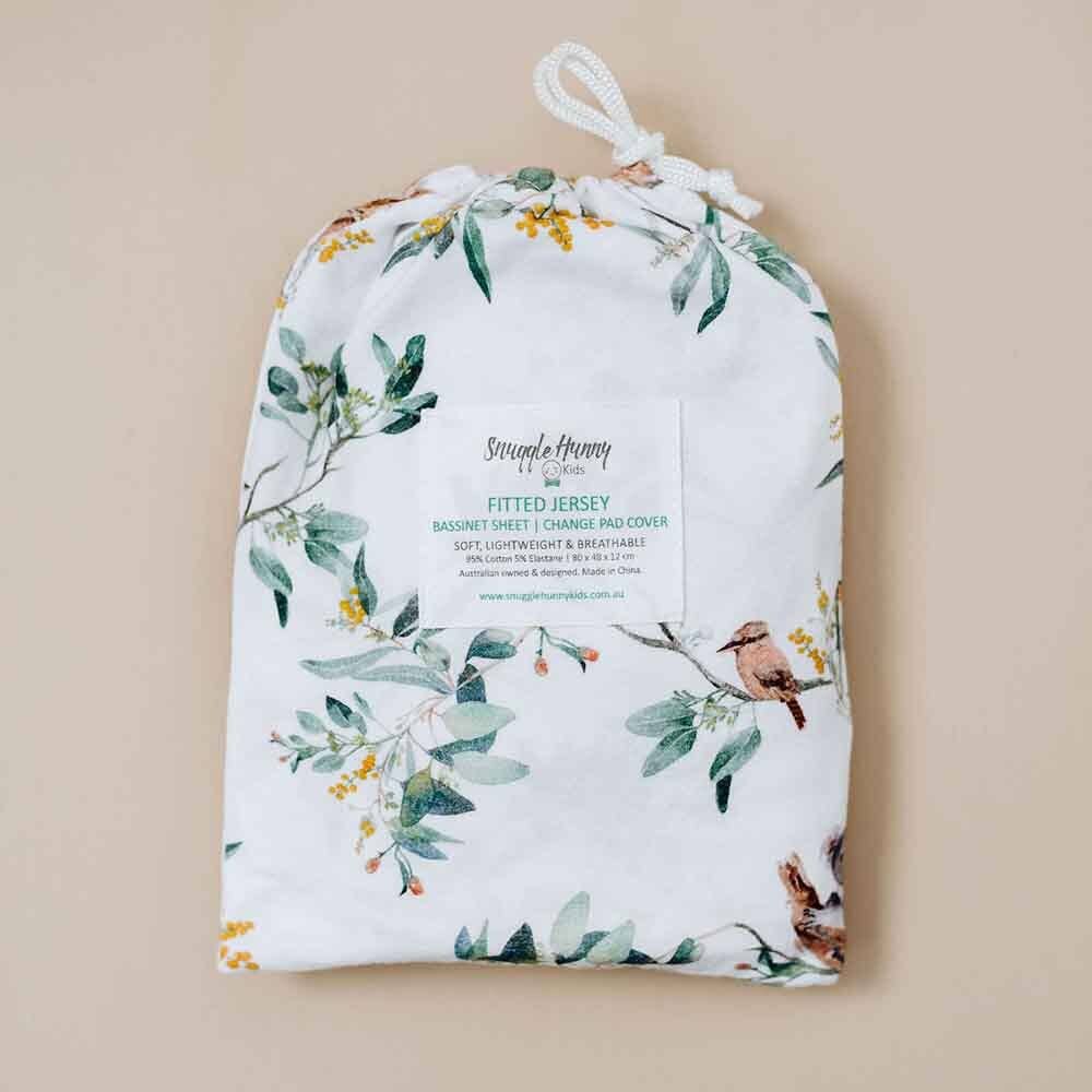 Buy now from My Snug Bug Sheets Eucalypt Bassinet Sheet Snuggle Hunny