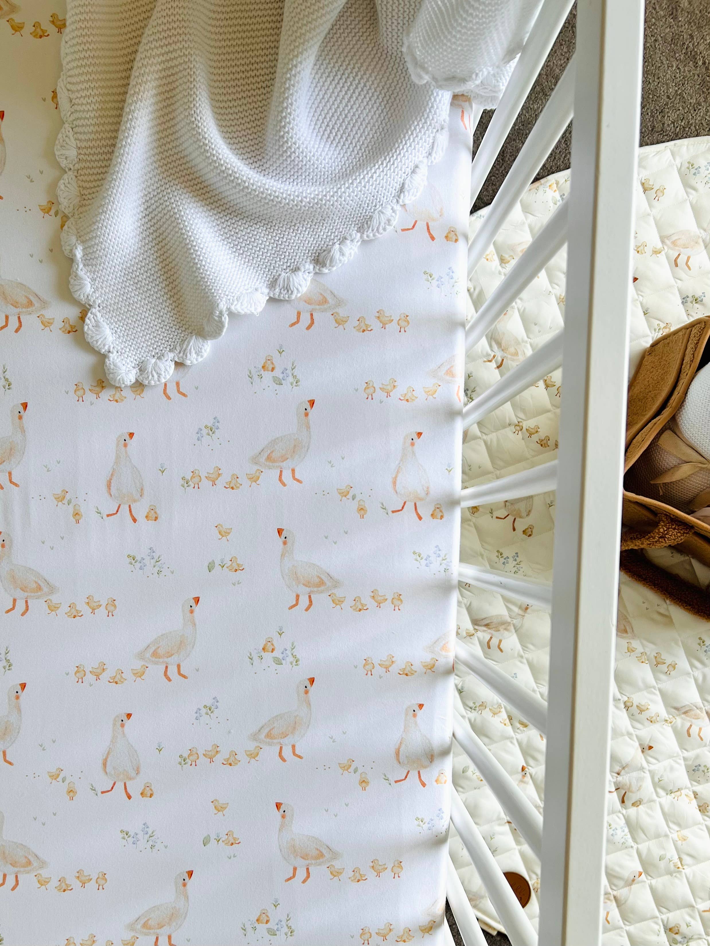 Goosey Gander Cot Sheet