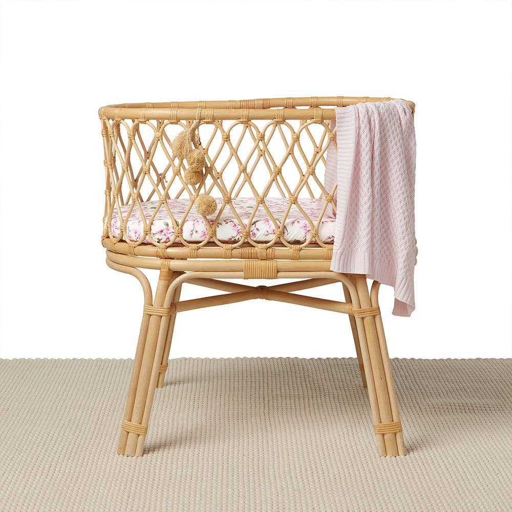 Cherry Blossom Organic Bassinet Sheet