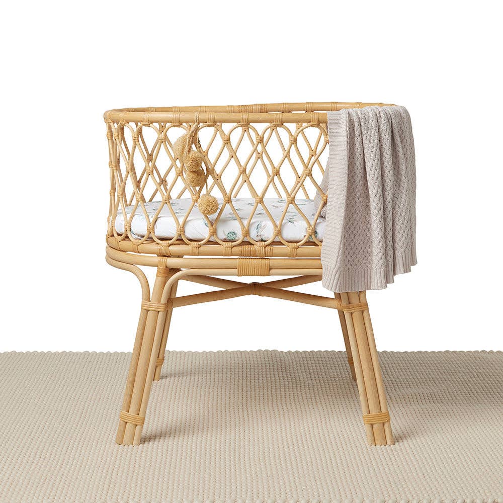 Turtle Organic Bassinet Sheet & Change Pad Cover