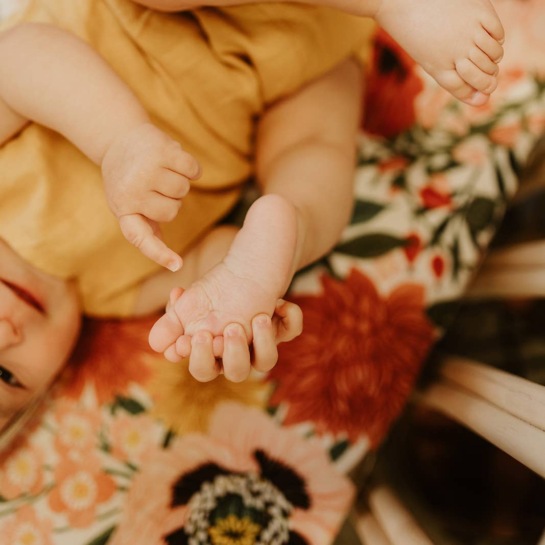 Les Fleurs Cot Sheet