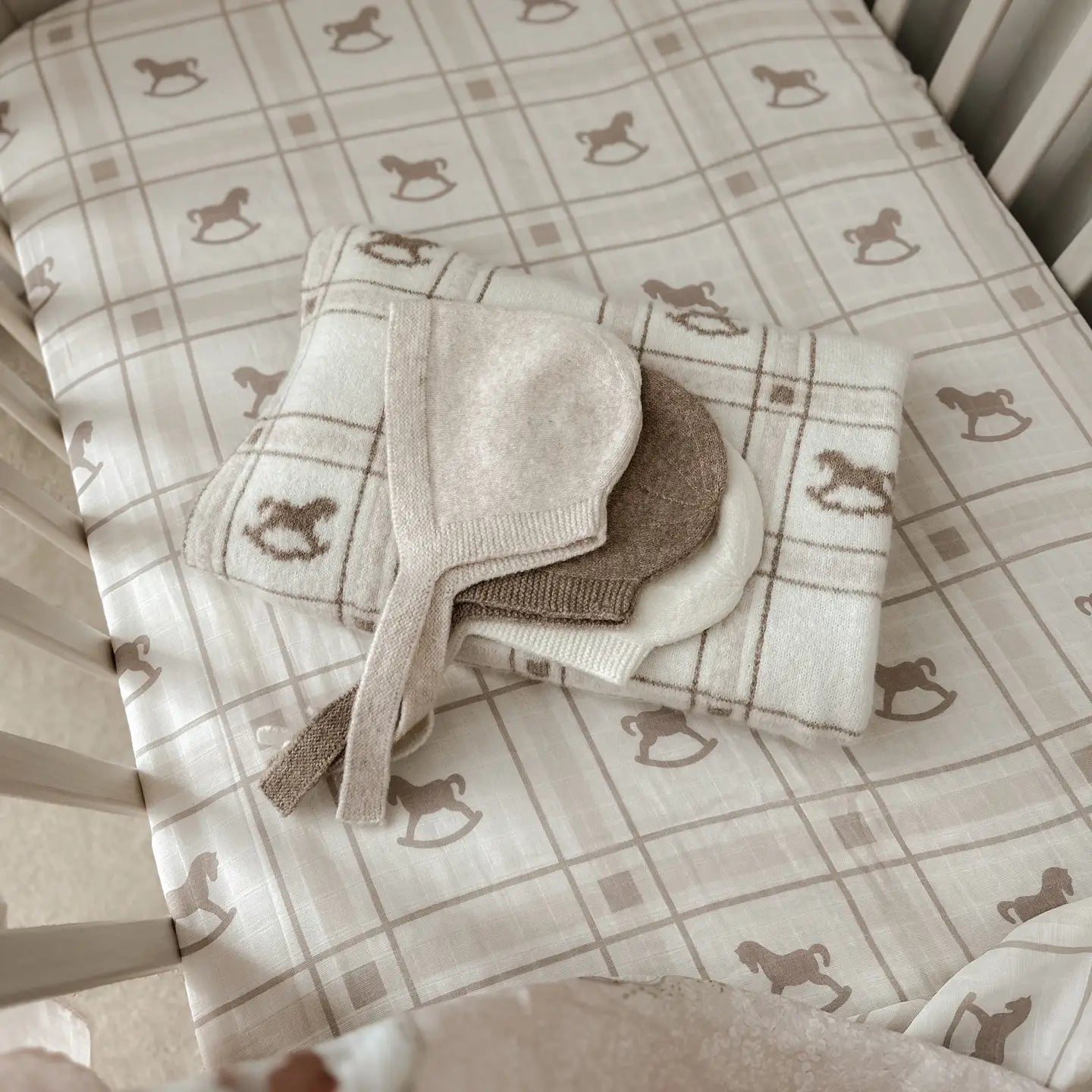 Buy now from My Snug Bug Sheets The Rocking Horse Fitted Cot Sheet Pop Ya Tot