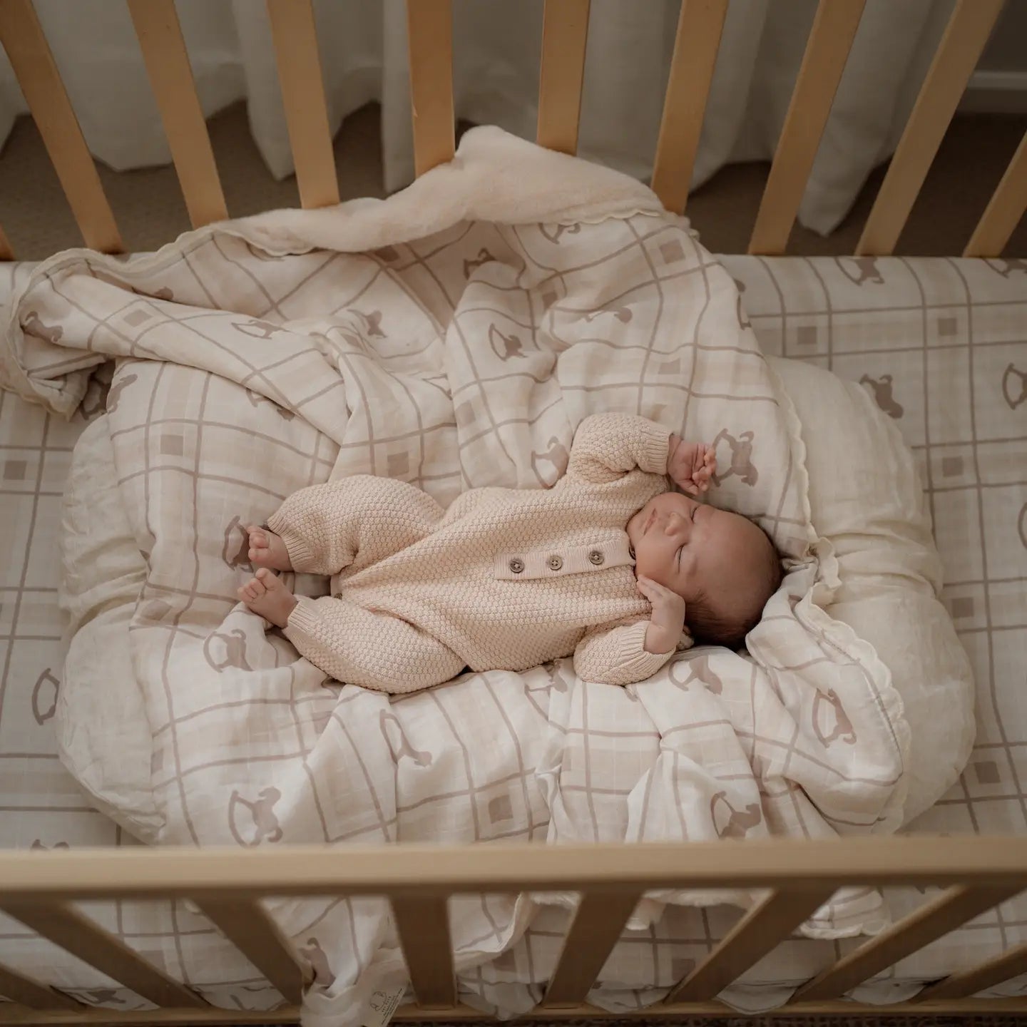 Buy now from My Snug Bug Sheets The Rocking Horse Fitted Cot Sheet Pop Ya Tot