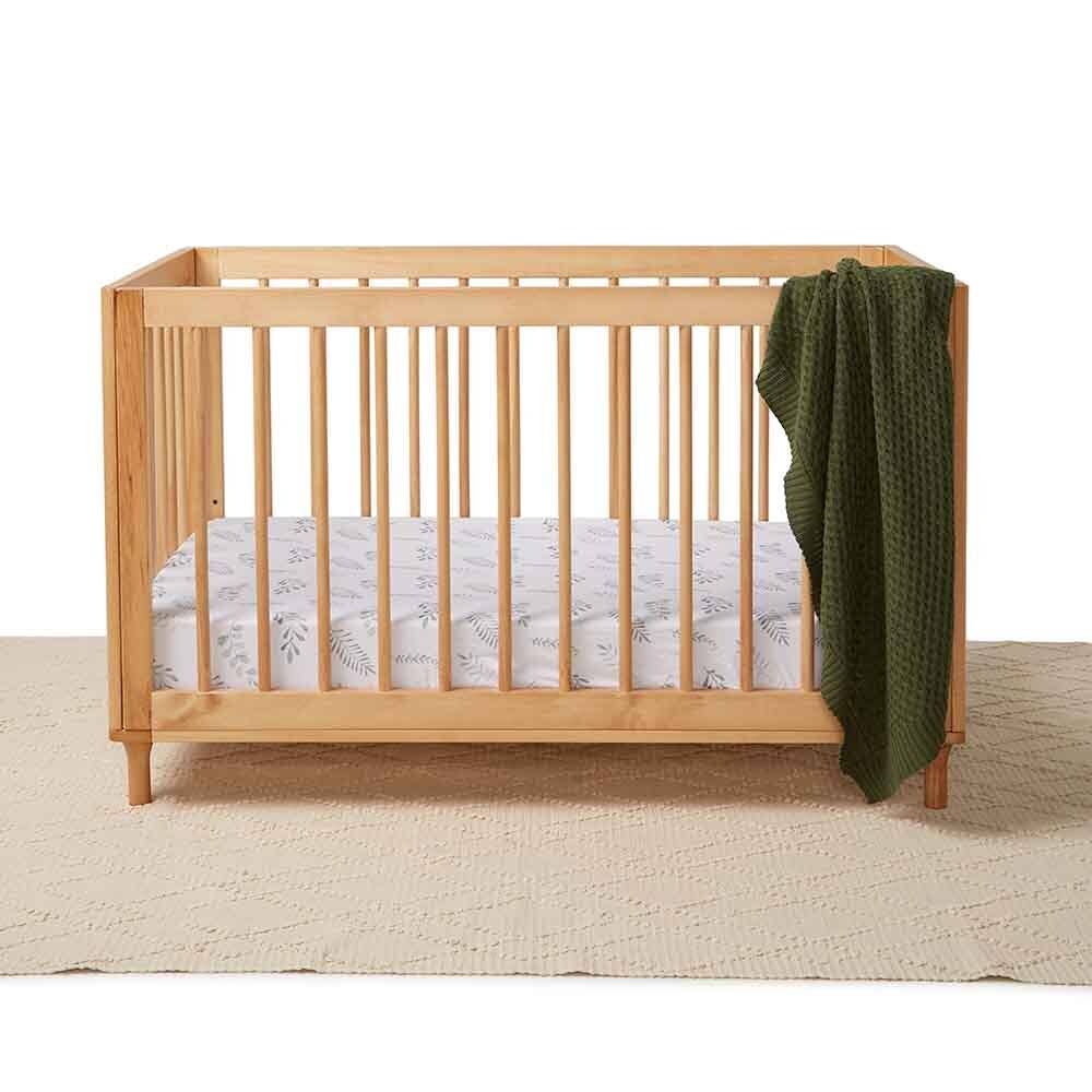 Wild Fern Fitted Cot Sheet
