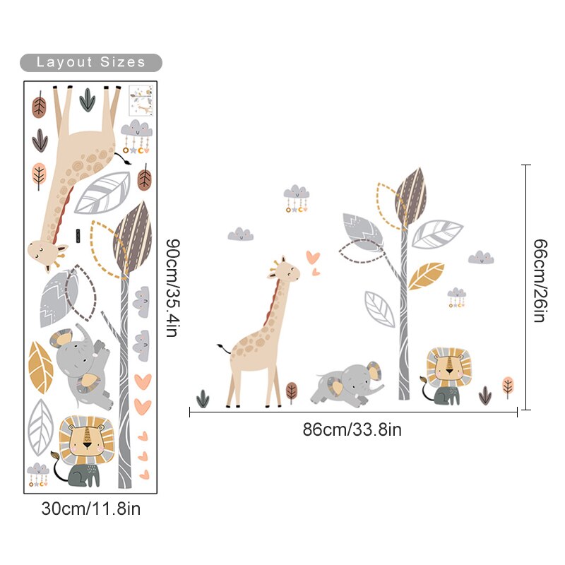 Buy now from My Snug Bug Wall Decals Safari Stroll Wall Decal My Snug Bug