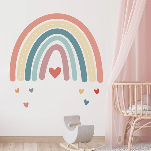 Buy now from My Snug Bug Wall Decals Large Pastel Rainbow Wall Decal Snug Bug