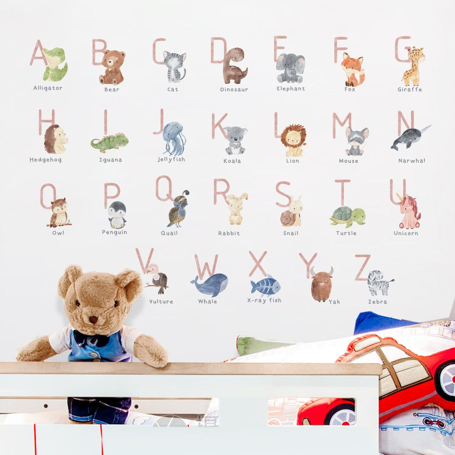 Buy now from My Snug Bug Wall Decals Animal Alphabet Wall Decal Snug Bug