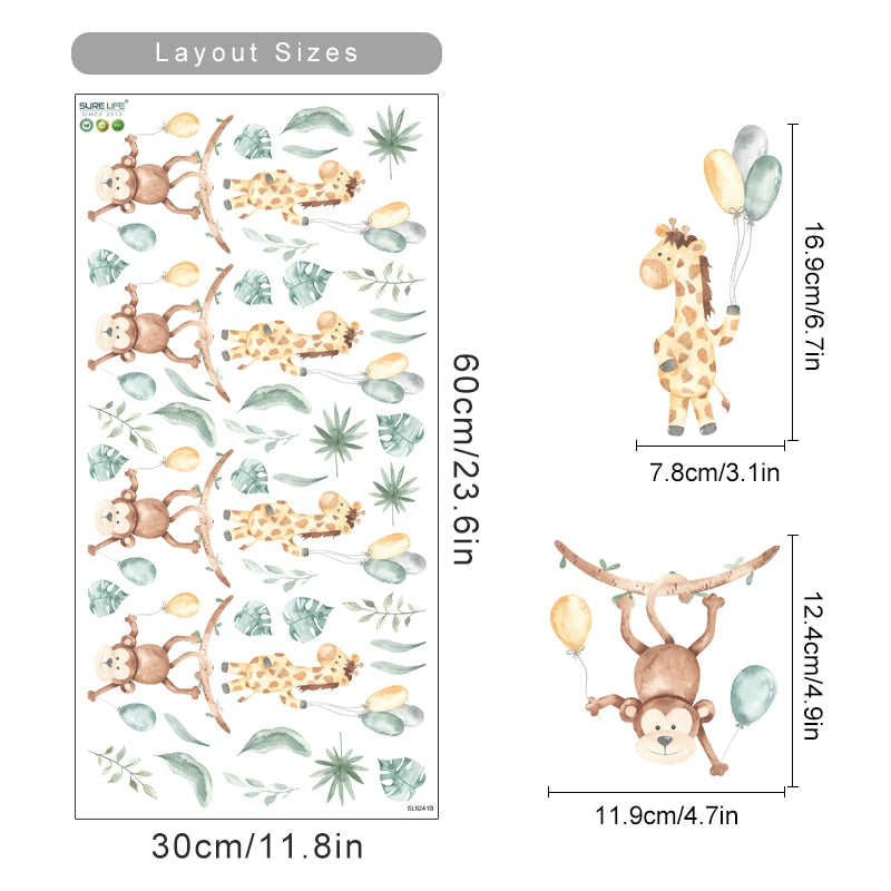 Buy now from My Snug Bug Wall Decals Safari Balloon Ride Wall Decal Snug Bug