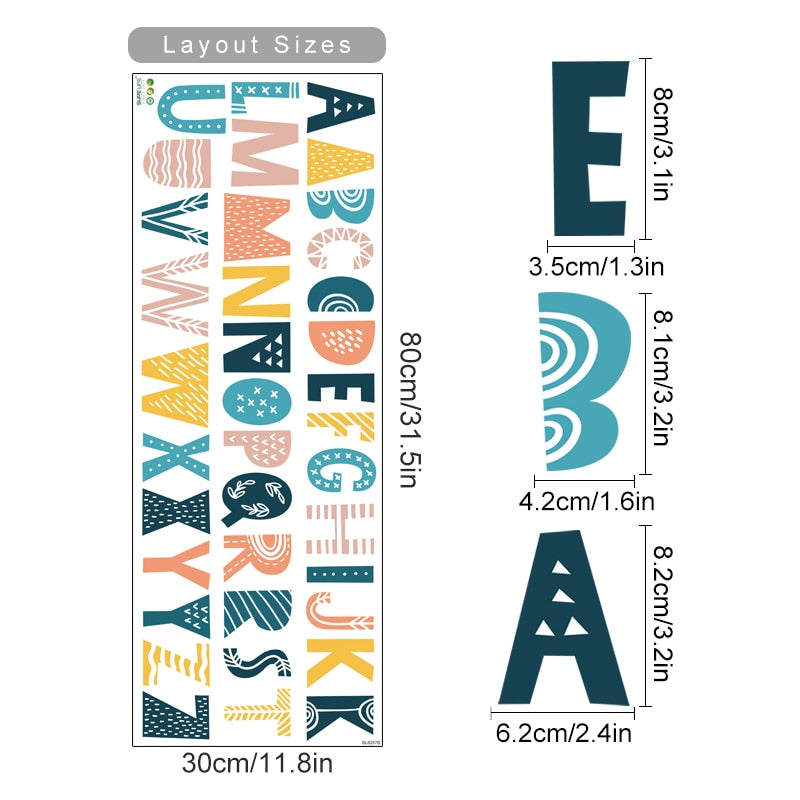 Buy now from My Snug Bug Wall Decals Alphabet Wall Stickers My Snug Bug