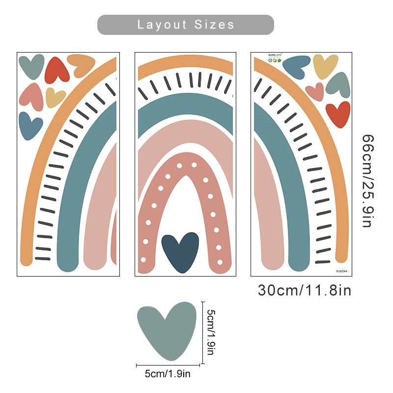 Buy now from My Snug Bug Wall Decals Large Pastel Rainbow Wall Decal Snug Bug
