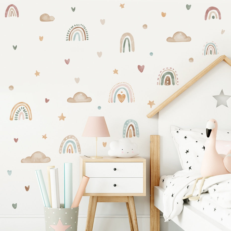 Buy now from My Snug Bug Wall Decal Watercolour Rainbow Wall Decal Snug Bug