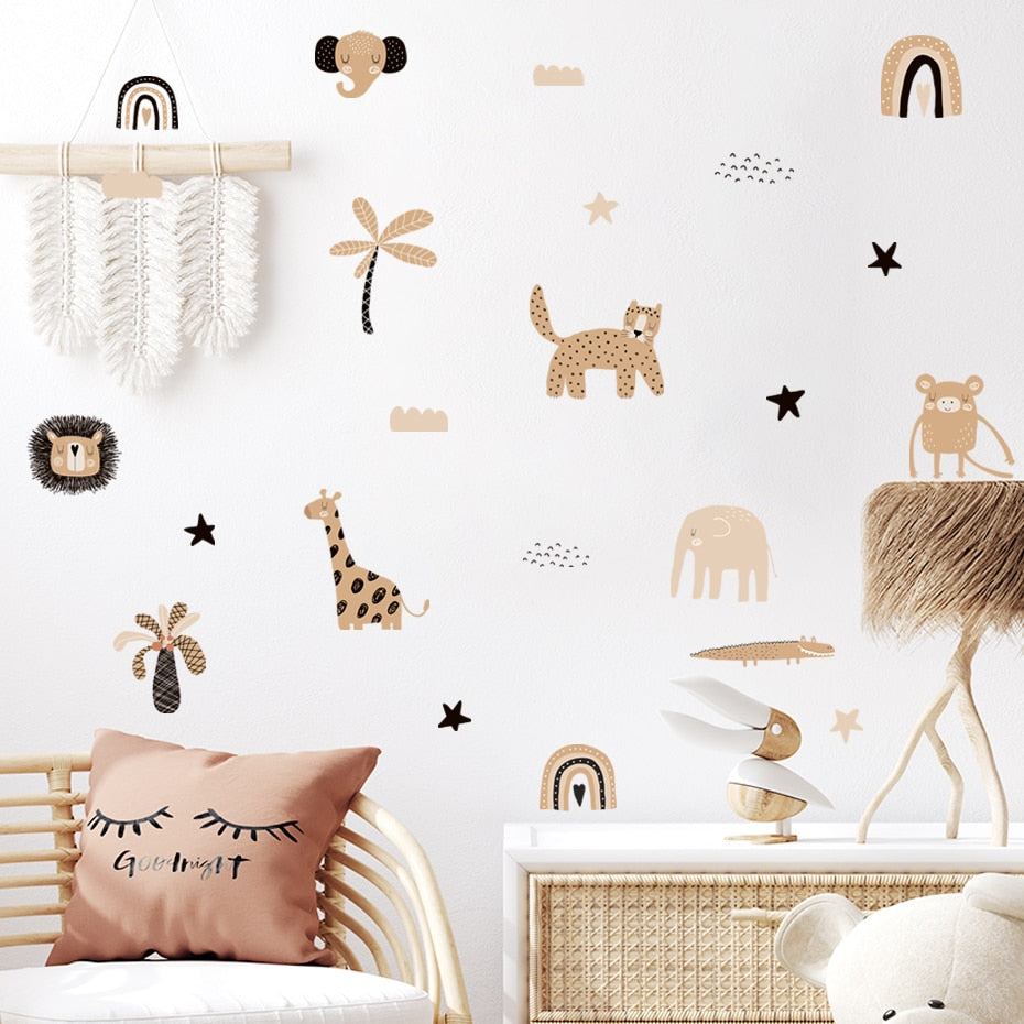 Snug Safari Wall Decal