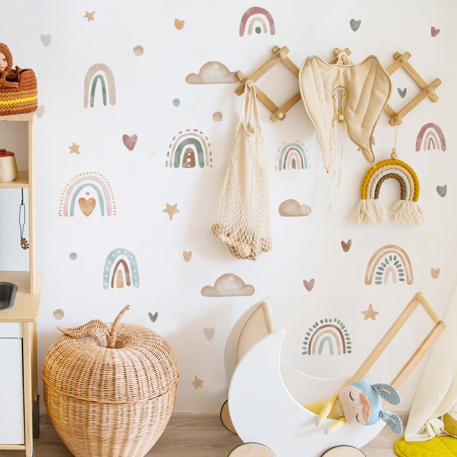 Buy now from My Snug Bug Wall Decal Watercolour Rainbow Wall Decal Snug Bug