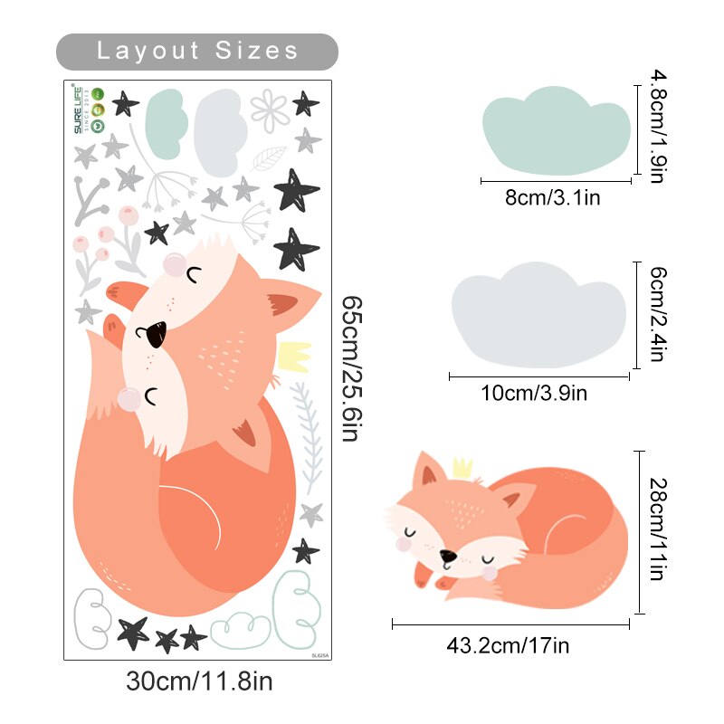Buy now from My Snug Bug Wall Decals Sleepy Mr Fox Wall Decal My Snug Bug